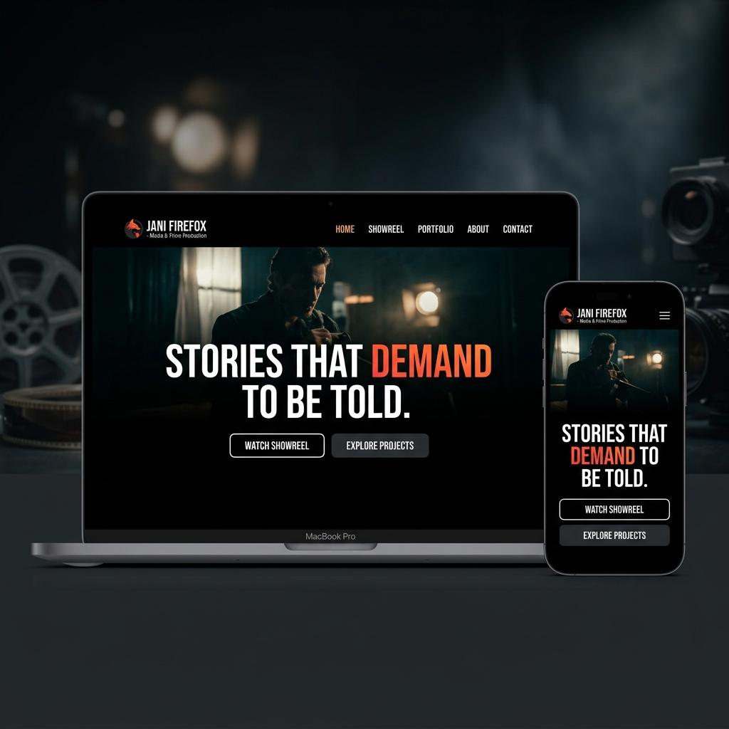 Jani Firefox Films: Cinematic Portfolio Platform for Bollywood Production House